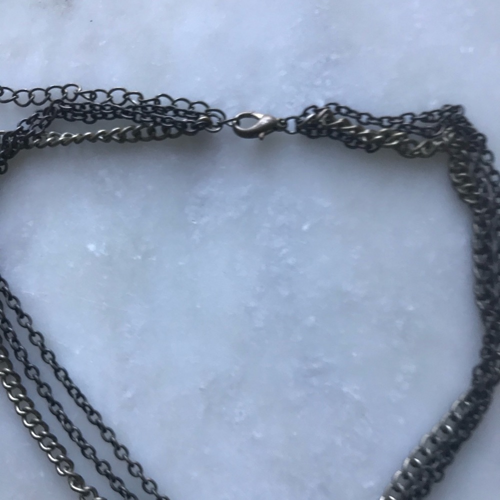 Turquoise Gem Statement Necklace - image 8